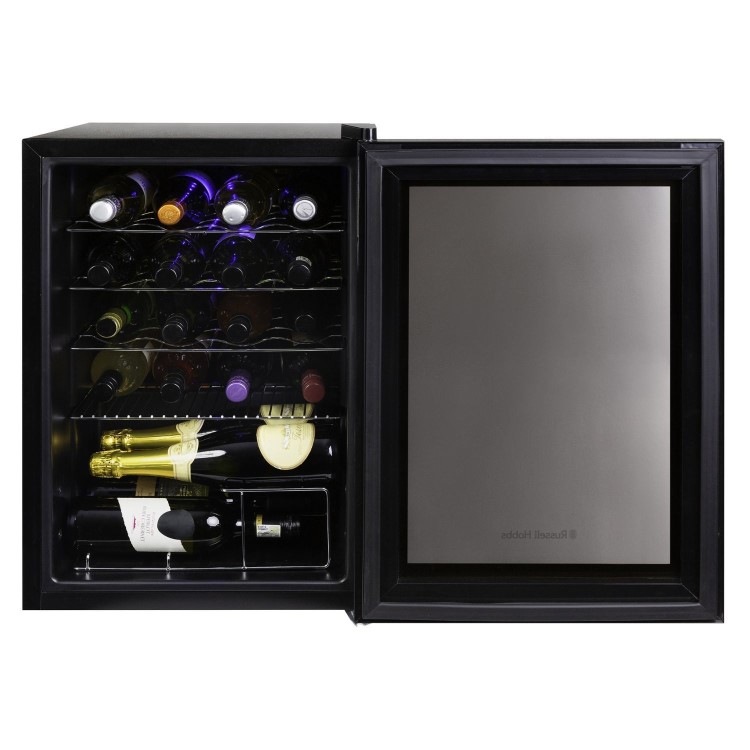Russell Hobbs 20 Bottle Capacity Single Zone Freestanding Wine Cooler - Black