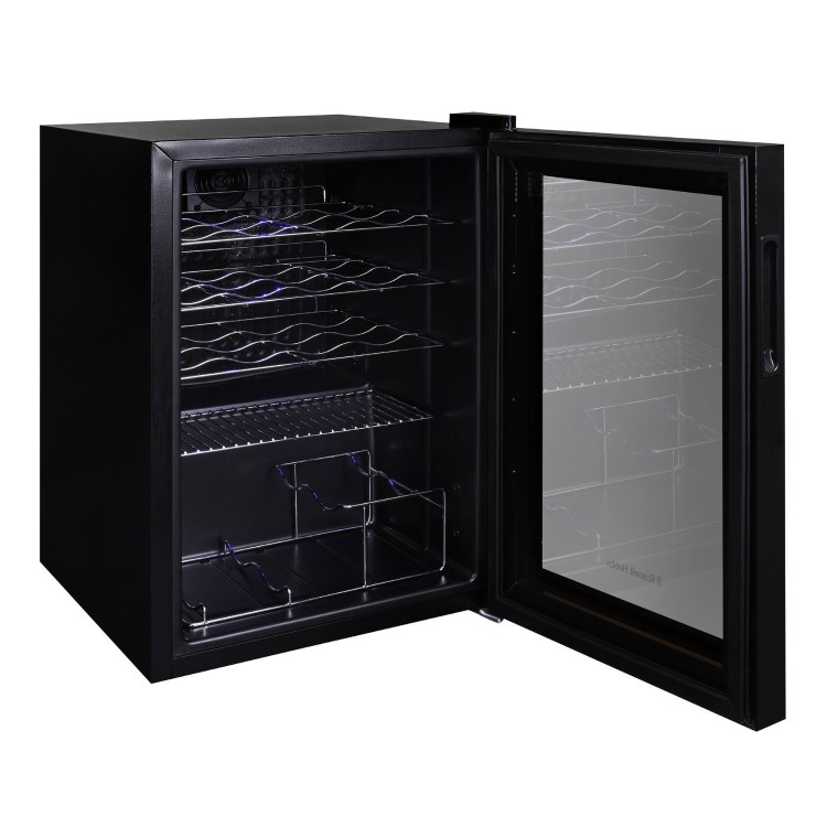 Russell Hobbs 20 Bottle Capacity Single Zone Freestanding Wine Cooler - Black