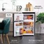 Refurbished Russell Hobbs RH47UCFF1B Freestanding 90 Litre Under Counter Top Mount Fridge Freezer Black