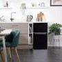 Refurbished Russell Hobbs RH47UCFF1B Freestanding 90 Litre Under Counter Top Mount Fridge Freezer Black