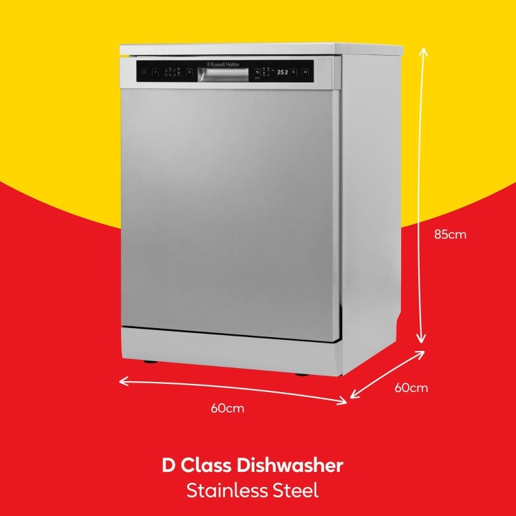 Russell Hobbs Freestanding Dishwasher - Stainless Steel