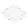 Refurbished Russell Hobbs 59cm 4 Zone Electric Hob with Touch Controls