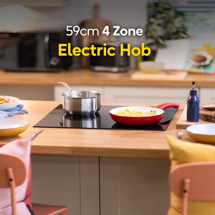 Russell Hobbs 59cm 4 Zone Electric Hob with Touch Controls