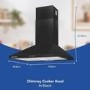 Russell Hobbs 60cm Chimney Cooker Hood - Black