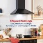Russell Hobbs 60cm Chimney Cooker Hood - Black