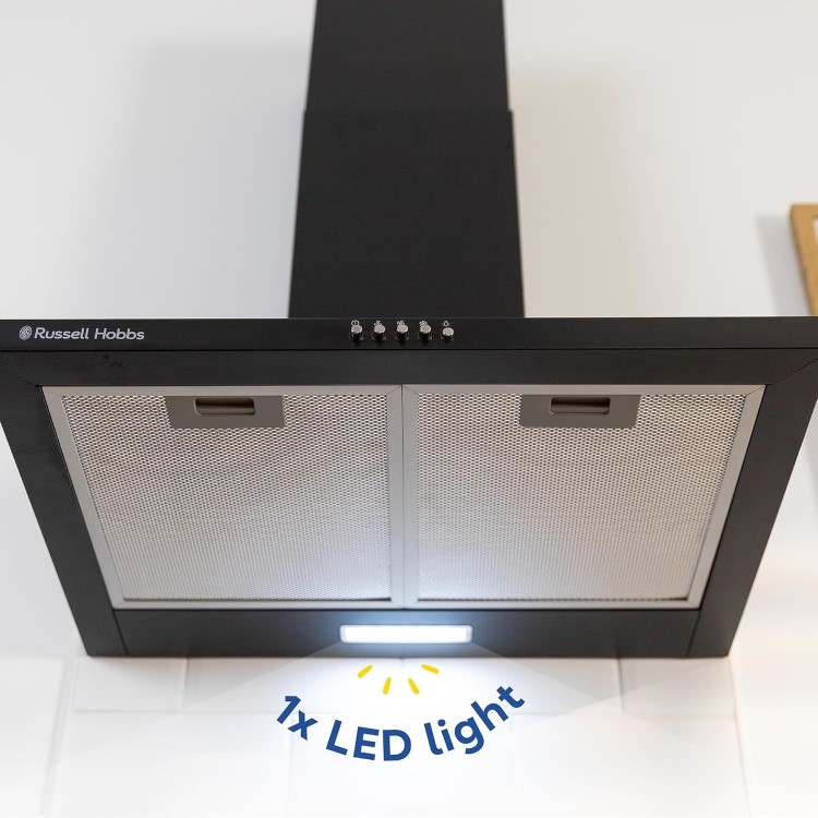 Russell Hobbs 60cm Chimney Cooker Hood - Black