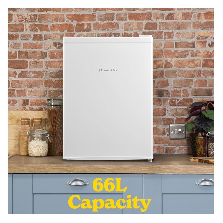 Refurbished Russell Hobbs 66L Freestanding Larder Fridge - White