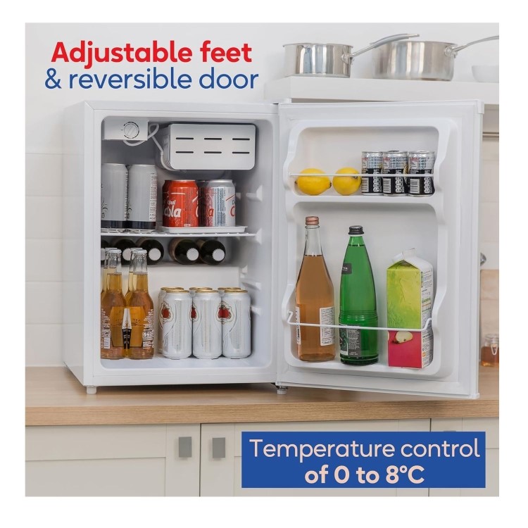 Refurbished Russell Hobbs 66L Freestanding Larder Fridge - White