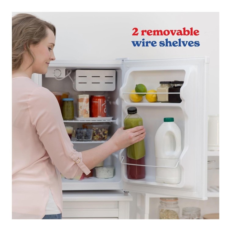 Refurbished Russell Hobbs 66L Freestanding Larder Fridge - White