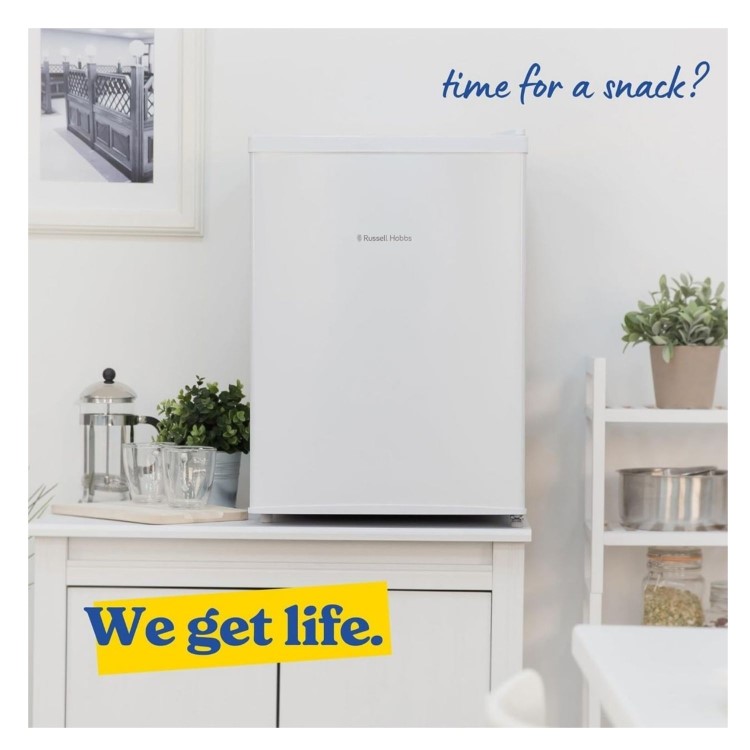 Refurbished Russell Hobbs 66L Freestanding Larder Fridge - White