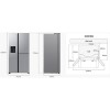 Samsung 627 Litre Side-By-Side American Fridge Freezer - Black