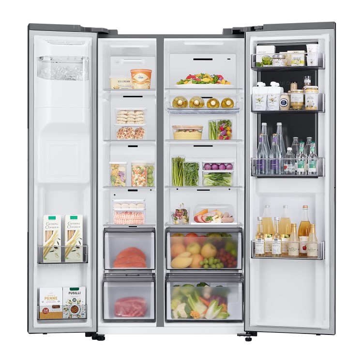Samsung 627 Litre Side-By-Side American Fridge Freezer - Black