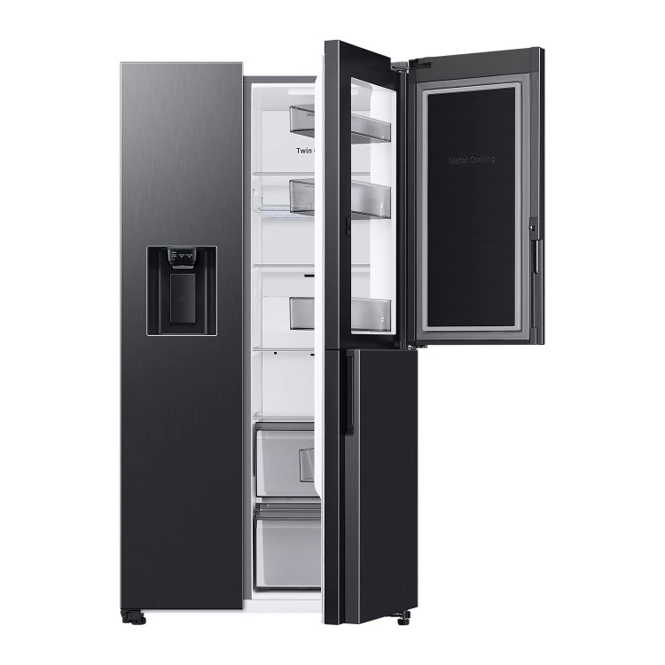 Samsung 627 Litre Side-By-Side American Fridge Freezer - Black