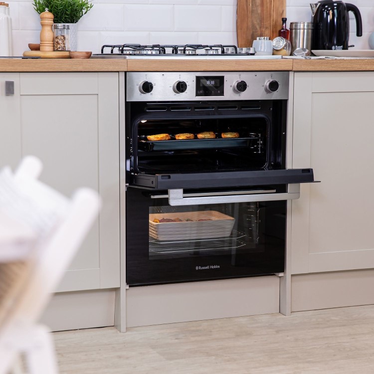Russell Hobbs Built-In Electric Double Oven - Stainless Steel
