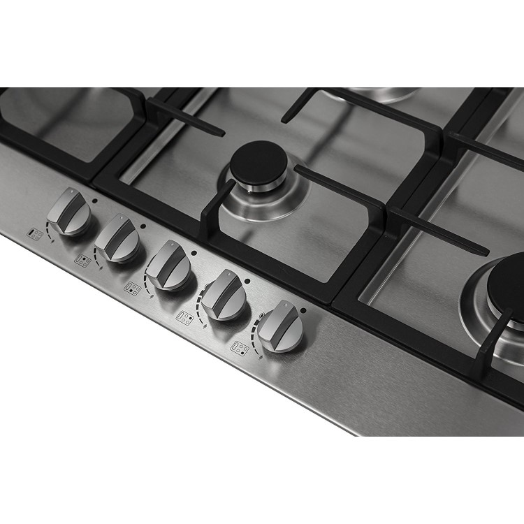 Refurbished Russell Hobbs RH75GH601SS 75cm 5 Zone Gas Hob