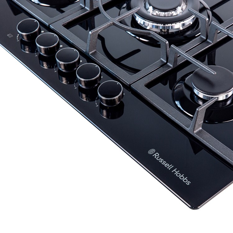 Russell Hobbs 75cm Gas Hob - Black