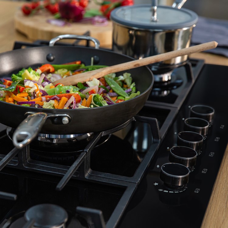 Russell Hobbs 75cm Gas Hob - Black