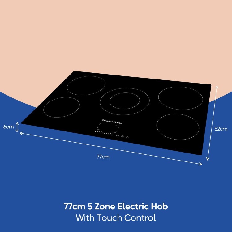 Russell Hobbs 77cm 5 Zone Ceramic Hob