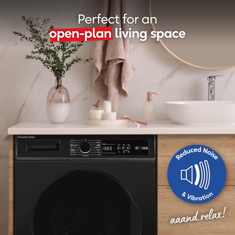 Russell Hobbs 11 Series 8kg 1400rpm Washing Machine - Black