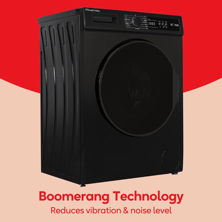 Russell Hobbs 11 Series 8kg 1400rpm Washing Machine - Black