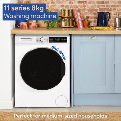 Refurbished Russell Hobbs RH814W111W 11 Series 8kg 1400rpm Washing Machine - White
