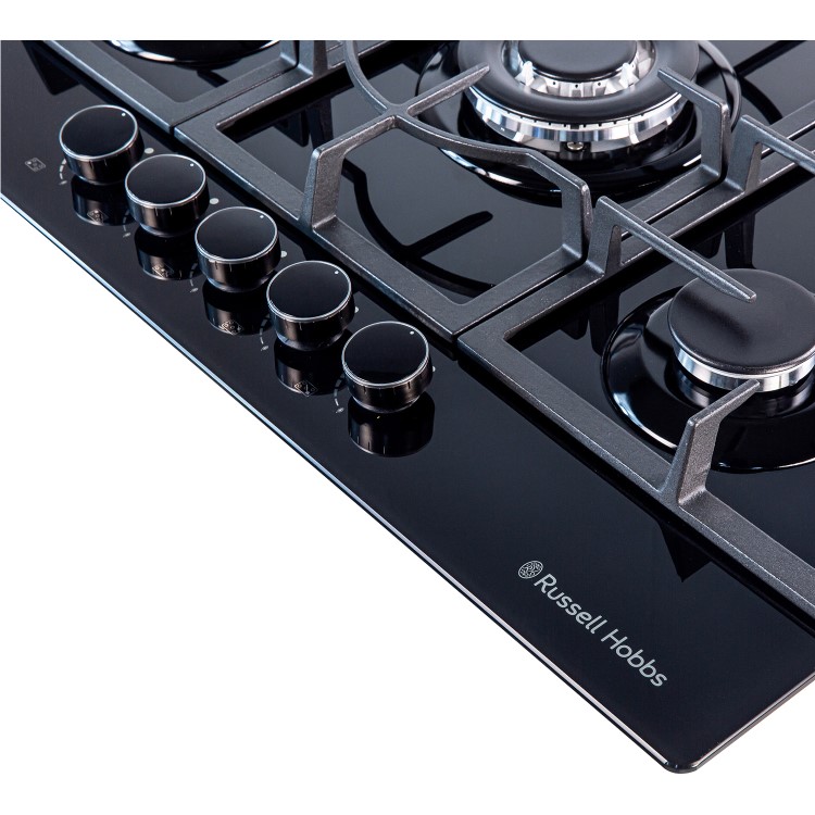 Russell Hobbs 86cm Gas Hob - Black