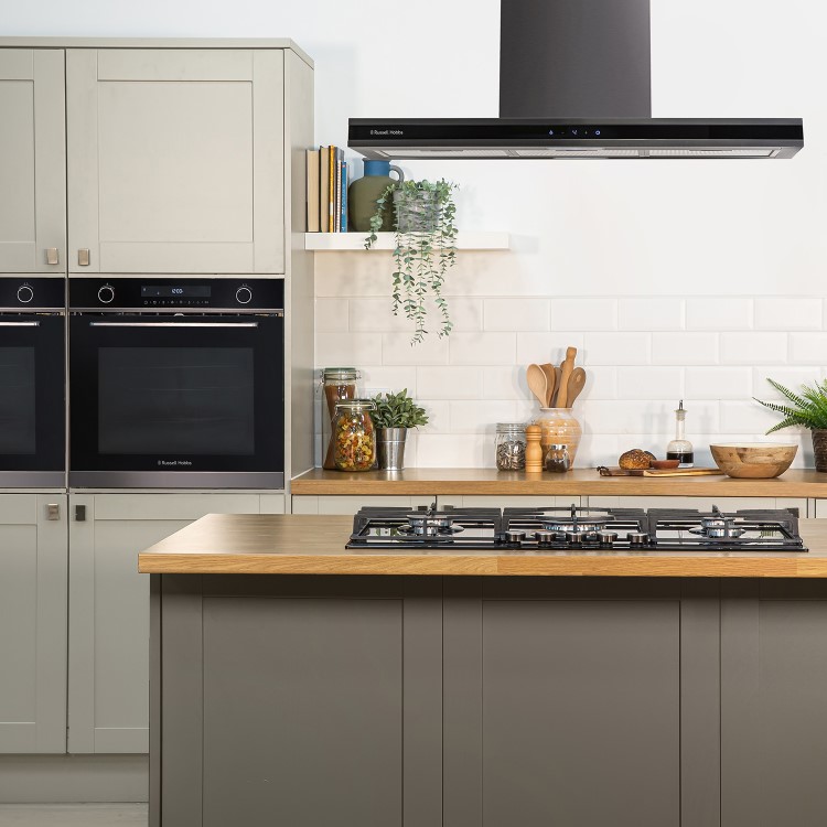 Russell Hobbs 86cm Gas Hob - Black