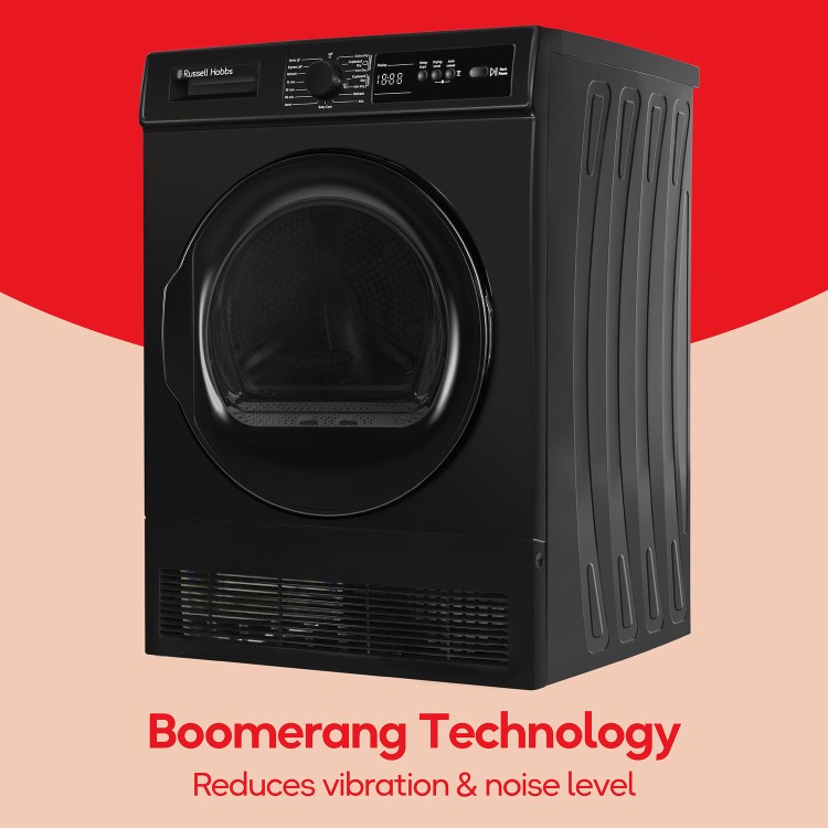Russell Hobbs 11 Series 8kg Condenser Tumble Dryer - Black