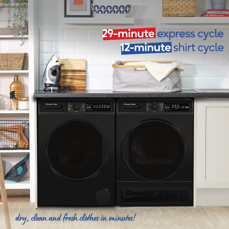 Russell Hobbs 11 Series 8kg Condenser Tumble Dryer - Black