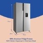 Russell Hobbs 439 Litre Side-By-Side American Fridge Freezer - Stainless Steel