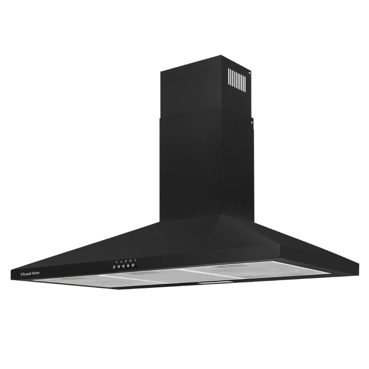 Russell Hobbs 90cm Chimney Cooker Hood - Black