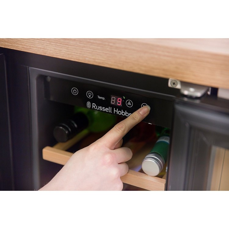 Russell Hobbs RHBI36DZWC2SS 36 Bottle Dual Zone Wine Cooler - Stainless Steel