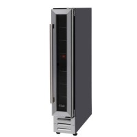 Russell Hobbs 7 Bottle Capacity Single Zone Freestanding Wine Cooler - Stainless Steel