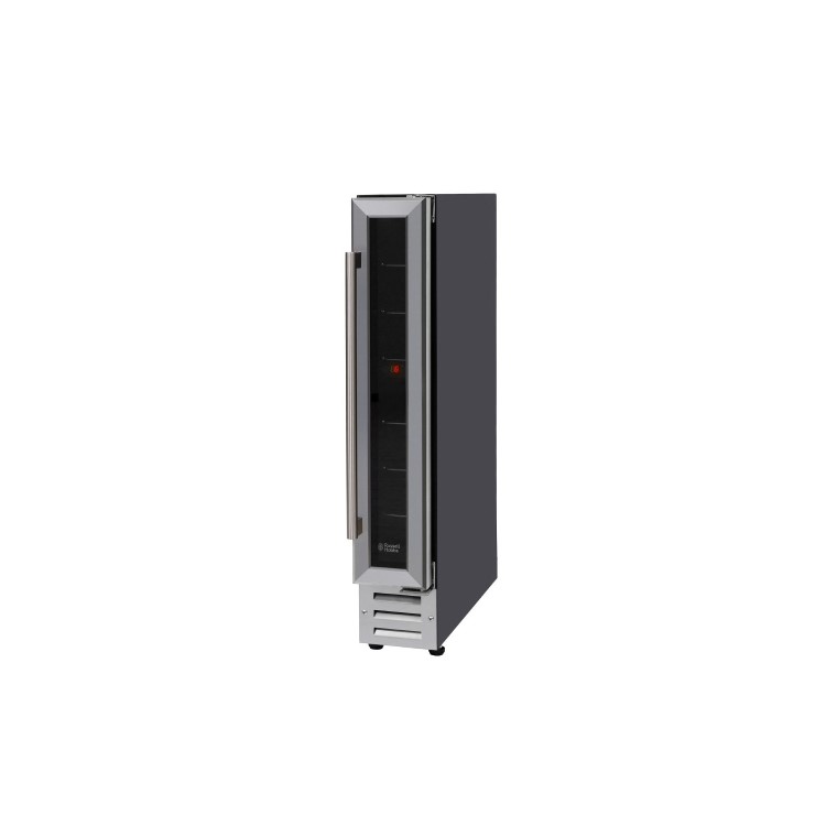 Refurbished Russell Hobbs RHBI7WC1SS Integrated 7 Bottle Single Zone Wine Cooler Stainless Steel