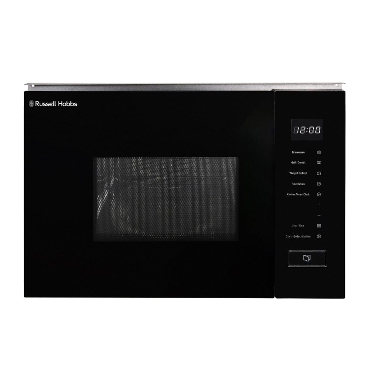 Refurbished Russell Hobbs Built-In 800W Microwave & Grill - Black