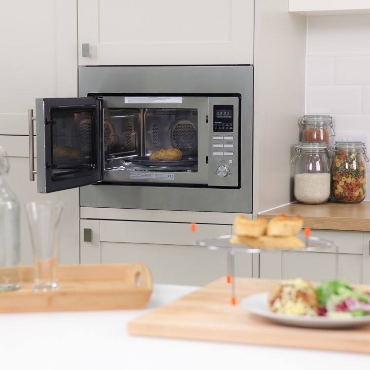 Russell Hobbs 25L Built-In Combi Microwave Oven -  Stainless Steel
