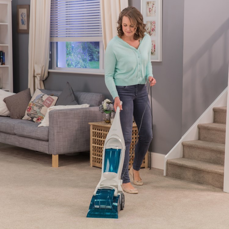Russell Hobbs RHCC5001 Upright Carpet XCleaner Vacuum White