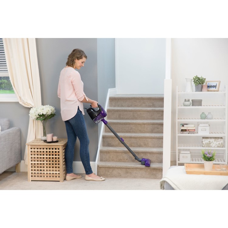 Russell Hobbs RHCHS1001 Turbo Lite 3 in 1 Stick Vacuum Cleaner - Grey & Purple
