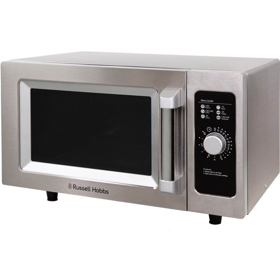 Russell Hobbs RHCM2576SS 1000W 25L Flatbed Microwave Oven Stainless Steel BuyItDirect.ie