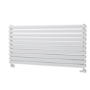 Sorrento Linea White Oval Designer Radiator 590x1200mm Double Panel 4355 BTU - Horizontal Bars