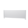 Sorrento Linea White Oval Designer Radiator 590x1800mm Double Panel 6338 BTU - Horizontal Bars