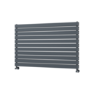 Riace Linea Dark Grey Anthracite Flat Designer Radiator 770x1200mm Double Panel 5358 BTU - Horizontal Bars