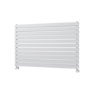 Riace Linea White Flat Designer Radiator 770x1200mm Double Panel 5358 BTU - Horizontal Bars