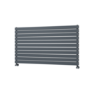 Riace Linea Dark Grey Anthracite Flat Designer Radiator 770x1400mm Double Panel 6143 BTU - Horizontal Bars