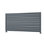 Riace Linea Dark Grey Anthracite Flat Designer Radiator 770x1600mm Double Panel 6904 BTU - Horizontal Bars