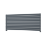 Riace Linea Dark Grey Anthracite Flat Designer Radiator 770x1800mm Double Panel 7645 BTU - Horizontal Bars