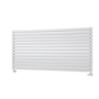 Sorrento Linea White Oval Designer Radiator 767x1600mm Double Panel 7379 BTU - Horizontal Bars