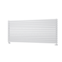 Sorrento Linea White Oval Designer Radiator 767x1800mm Double Panel 8239 BTU - Horizontal Bars