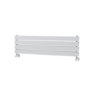Riace Linea White Flat Designer Radiator 280x1000mm Double Panel 1655 BTU - Horizontal Bars