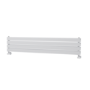 Riace Linea White Flat Designer Radiator 280x1400mm Double Panel 2235 BTU - Horizontal Bars